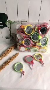 Paket Souvenir Pernikahan Multicolor Spon Kaca Bulat dengan Paket Kemasan Plastik - 50 Pcs