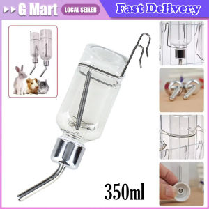 Hamster Rabbit Pet Hanging Automatic Drinking Fountain 350ml Easy Installation Drinking Bottle for Guinea Pig Squirrel