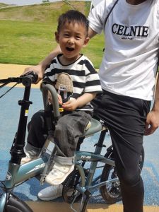 Folding Bicycle Front Child Seat Quick Release Removable Cushion Baby Carriage Seat Bike Riding Equipment Childrens Safety Gear