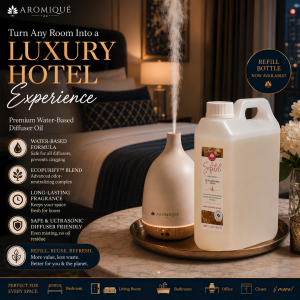 Aromique GRAND HYATT Hotel Water-Based Diffuser Oil 1L Air Freshener Scent Humidifier Premium Home