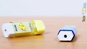Tẩy chì Xoay PLUS Pokemon - Kích thước 66 x 21 x 13 mm - Có 2 màu lựa chọn