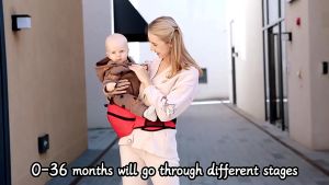 เป้อุ้มเด็ก Split 4-in-1 กรุงเทพ ระบบส่งผ่านผ่านหน้าและหลัง ระบายอากาศดี สวมแพทย์ น้ําหนัก แน่น น้ําหนักเบา ถอดออก เหมาะสํา 0-36 เดือน สำหรับอายุ 0-36 เดือน