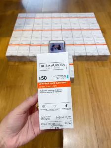 Kem Ch.ống Nắng Ngừa Nám Bella Aurora Anti-Dark Spot Sunscreen Protects And Unify SPF50 50ml (Oily Skin - da dầu da hỗn hợp)