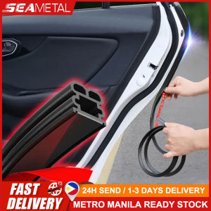 SEAMETAL Auto Door Rubber Seal Strips Car Double Layer Sealing Stickers for Door Trunk Sound Insulation Weatherstrip Interior Accessories