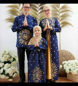 Best Seller | Gamis Lebaran Couple Keluarga Songket Motif Matahari