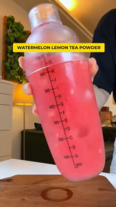 Watermelon Lemon Tea Powder 250g | Low Sugar Iced Fruit Tea Drink Mix