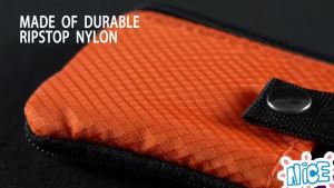 Mini ins Wallet ID Badge Holder Waterproof Nylon Zipper Pouch and Lanyard Student Bus Transfer Cards Cash Coin Travel Bag RFID Blocking