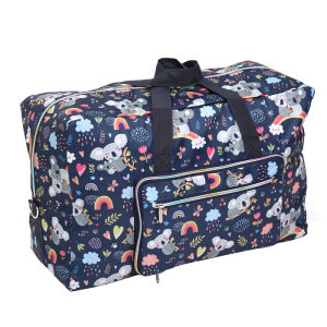 Large Capacity Portable Lightweight Folding Travel Bag Handheld Tour Check-In Kindergarten Quilt Bag Oxford Cloth Polyester Lining