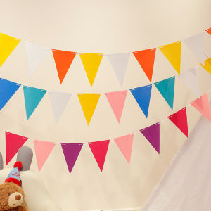 SHIERAI | Graduation Season Colored Non-woven Triangle Pennants