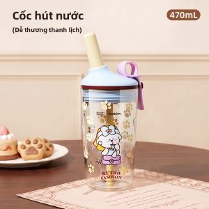 Bablov | Ly Giữ Nhiệt Ống Hút Hợp Tác Nữ