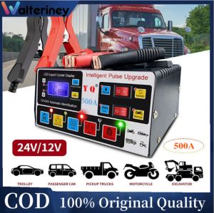 Walteriney Charger Aki Motor Dan Mobil Otomatis Accu Kering Dan Basah Lead Acid Battery Charger Auto Cut Charger Aki Mobil Motor Portable Automatic Smart Intelligent Chip 12V 24V 6-105A Otomatis Accu Kering Dan Basah Lead Acid Battery Charger Auto Cut Off