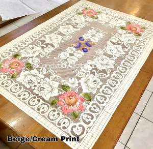 Taplak Meja Tamu Premium 100 x 150 cm Bahan Kain Polyester Tebal Lembut dan Timbul Print