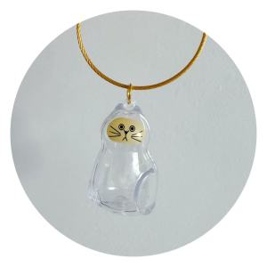 Transparent Dog Hair Storage Container Adorable Pet Keepsake Capsule Pendant With Key Ring for Pet Lovers DIY Memorial Keychain