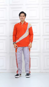 Atasan Baju Olahraga Senam / Kaos Olahraga Pria Lengan Panjang