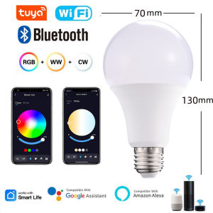 Tuya Wifi/Bluetooth Smart Bulb Alexa Led Lamp E27 RGB Smart Light Bulbs 220V 110V Smart Lamps For Google Assisatnt Smart Life