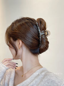 Retro Elegant Large Size Hair Claw Clip Womens Back of Head 2023 New Style Luxury Feel Shark Clamp French Fashion Fresh out