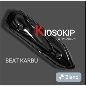 Cover Knalpot Beat karbu tameng beat karbu carbon