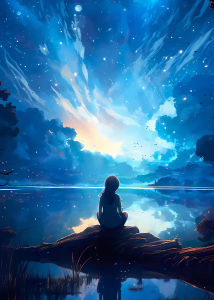 Acrylic Paint By Numbers Fantasy Night Scenery Painting By Numbers on Canvas Coloring By Number for Adults Paint Digital Art