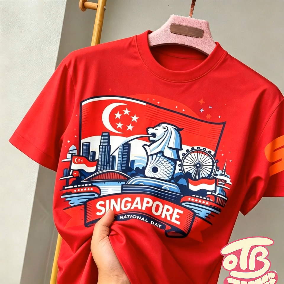 SG 61 SHIRT 2026 61th National Day Ndp T- shirt I Love Singapore Red and White National Day Outfits Adult and Child Sizes Tops