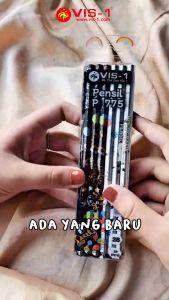 VIS-1 - Pensil 2B Holografik P-775 / Petelot / Pencil / 2B Pencil / Pensil 2B / 12pcs