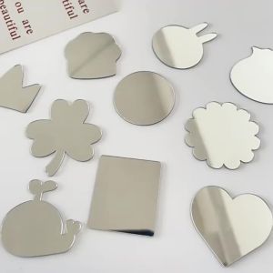 5PCS Self-adhesive Mini Mirror On DIY Phone Portable Acrylic Makeup Phone Mirrors