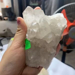 chùm thạch anh pha lê trắng tự nhiên nguyên sinh đá Việt P7