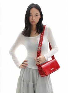 JANDRESS | Hot Praise Red Trendy Small Square Bag