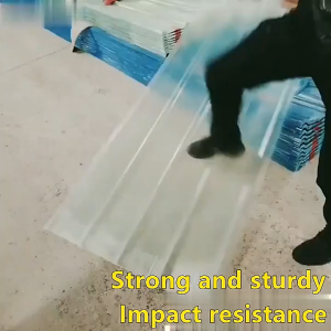 🔥High temperature resistance🔥FRP Fiberglass Longspan RIB TYPE FRP daylighting board sunshade rainproof and durable 120*90cm Fiber Glass Sheet Clear transparent daylighting board Sunlit roof panel Greenhouse Ceiling