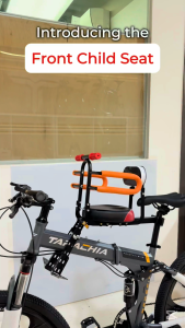 🇸🇬 Foldable Bicycle Front Child Seat Comfortable and Safety Mountain Bike Front Baby Seat (With Safety Belt)