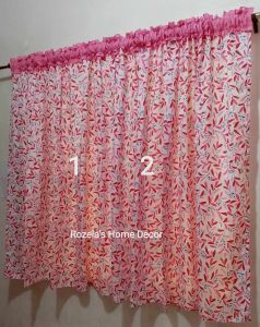 Printed Half Curtain ( Chalkboard) 48 inches length
