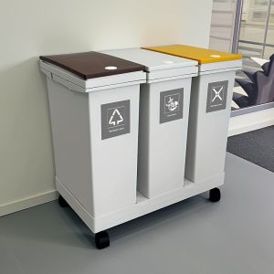 Mabalo | Large Capacity Wheeled Sorting Bin Dual Buckets