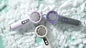 Mini Handheld Fan Cold Compress Adjustable 100 Wind Speed Turbo Fan Portable High Speed Air Cooling Fan