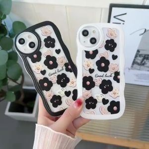 FOX Case Realme C11 2021 C20 Casing Transparant Couple Black Rose With Pelindung Kamera