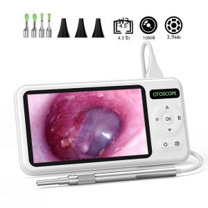 4.5 นิ้ว Otoscope ดิจิตอล HD1080P 3.9 มม.หู Picker หูกล้อง 6 LEDs EAR WAX Removal เครื่องมือทําความสะอาดหู Stick สําหรับเด็กผู้ใหญ่