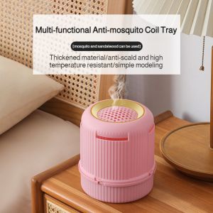 Antimosquito box holder with ashproof and fireproof features