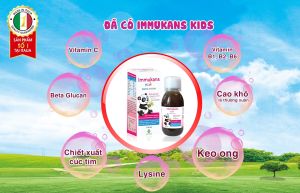Immukans Kids siro tăng sức đề kháng tăng cường miễn dịch cho bé | Nhập khẩu chính hãng từ Ý