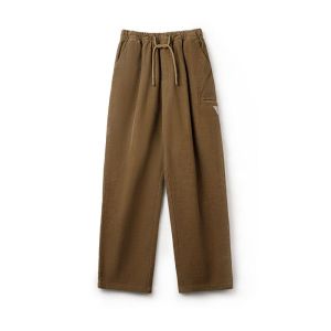 Retro Khaki Corduroy Wide Leg Straight Cut Balloon Pants Slimming Ladies Casual Trousers Autumn Winter Fashion Commute Style