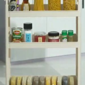 Multilayer Bedside Plastic Corner Storage Kitchen Rack Shelf Organizer | Kitchen Racks