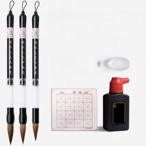 Water Absorbing Calligraphy Brush Soft Pen Rod Ink Absorption Third Grade Tap Water Big Cloud White Wolf Hair Brush Ink Extraction