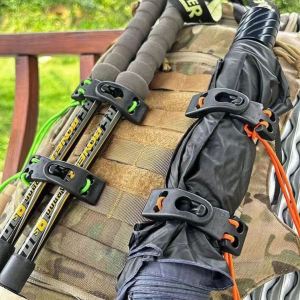 Alpenstock Fixing Buckle Outdoor Backpack Clipped Button Molle Ice Axe Buckle Ice Axe Clip Tripod Fixed Clip Function