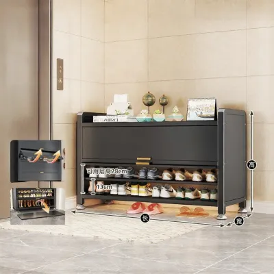 DIBIOU | Steel Dust-Proof Shoe Cabinet Shoe Rack