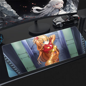 Bandai | Mouse Pads Large Gaming Mousepad 100x50cm Keyboard Gamer Mouse Pad Laptop Desk Mat Anime Girl Asuka E-Evangelions Mouse Mats