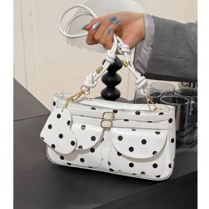 clu 2026 New Advanced Sensory Handbag Colorful Cylindrical Bag Versatile Fashion Wave Point Small Bag ulc