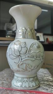 Bình bông sứ bạch ngọc cao cấp