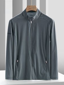 ROMON | Lormen Mens Ice Silk Sun Protection Clothing Summer Thin Outdoor Casual Sports Riding Skin Shirt Fishing Coat Lightweight Long Sleeve