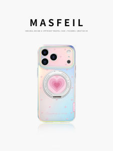 ZHIZE | Premium Magnetic Stand Holder Phone Case for iPhone Cute Red Female Grid Design