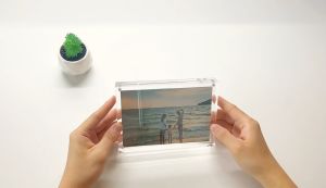 Acrylic Clear 2 Layer Block Frame | Photo Frame | Certificate Frame | C - A4
