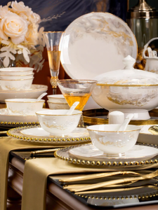 mornenjoy | Luxury Home Chinese Style Dinnerware Set