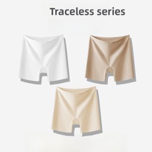 miiow | High-Waist Ice-Silk Pure-Cotton Womens Safety Pants Abdomen-Including Flag Robe Special Shorties Anti-Bacterial Underwear