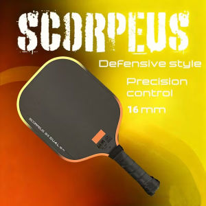 3S Dual Pickleball Paddle with T700 Carbon Fiber - Orange/Yellow Gradient Edge Crisp Feel Surface & Hot-Molded for Enhanced Control Stability Power & Precision - Compatible with